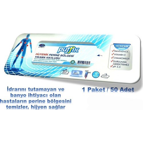 PUFFİX HİJYENİK VÜCÜT TEMİZLEME HAVLUSU